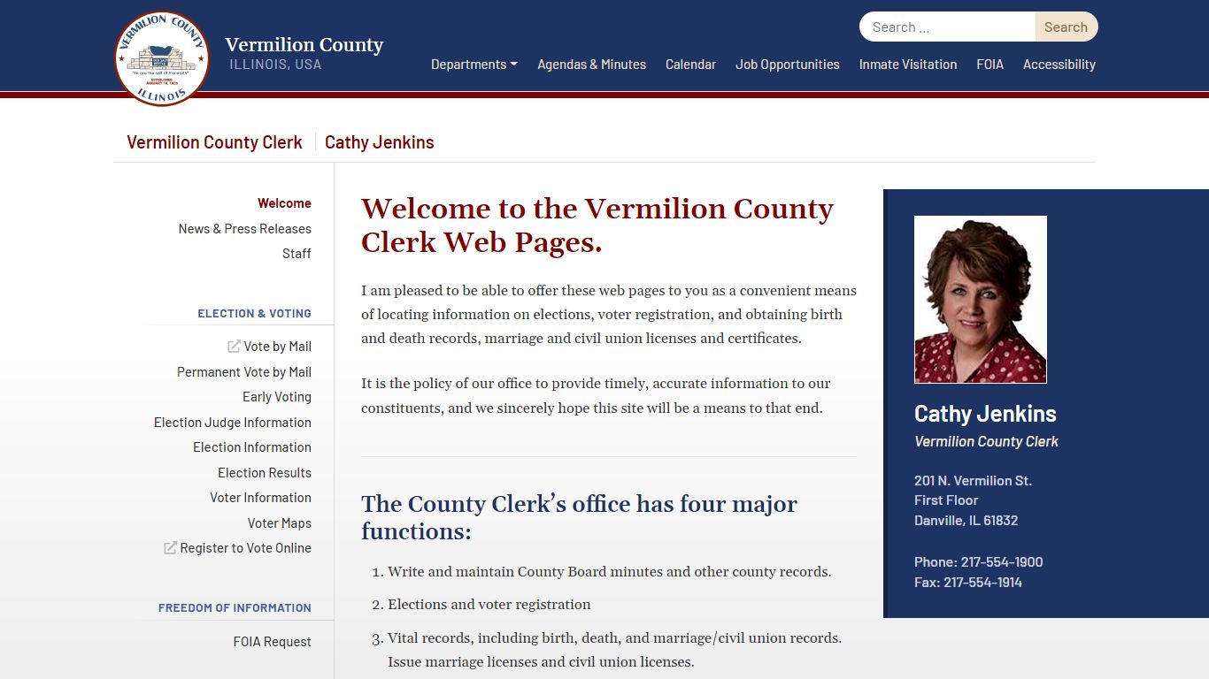 County Clerk - Vermilion County